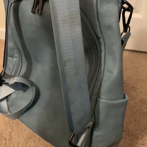 Blue Backpack/ Shoulder Bag - Picture 9 of 9